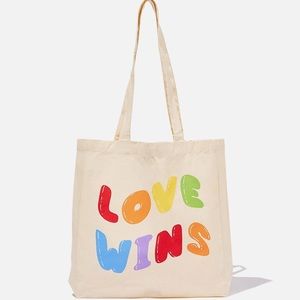 NEW LOVE WINS TOTE BAG